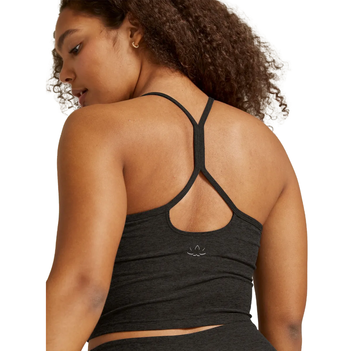 Women's Spacedye Slim Racerback Cropped Tank