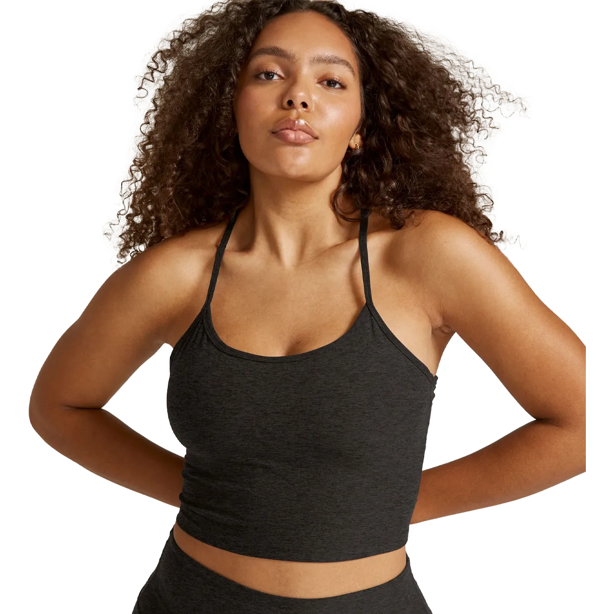 Women's Spacedye Slim Racerback Cropped Tank