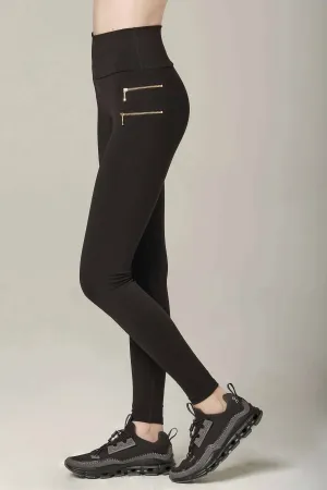 Women's Zip It Super Soft Legging Pants In Black
